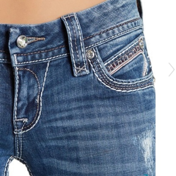 EUC Rock Revival Stephanie Denim Skinny Jean 27 - Picture 8 of 8